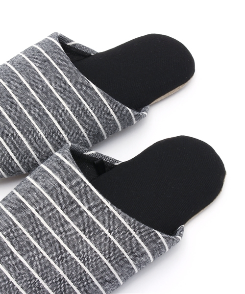 LBC（エルビーシー）の「16SLIPPERS BORDER               （ルームシューズ/スリッパ・ブルー/ブラック・MEDIUM/LARGE）」の8枚目の写真