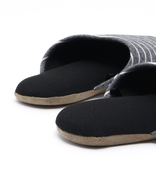 LBC（エルビーシー）の「16SLIPPERS BORDER               （ルームシューズ/スリッパ・ブルー/ブラック・MEDIUM/LARGE）」の9枚目の写真