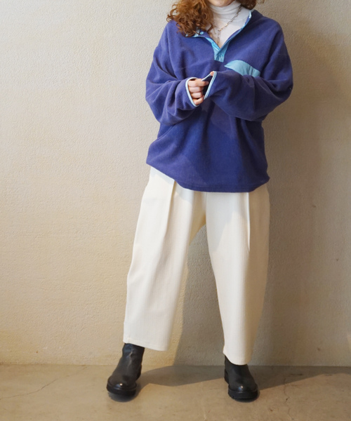 JOURNAL STANDARD LUXE（ジャーナルスタンダード　ラックス）の「ブリスターニット タックバルーンパンツ（その他パンツ・レディース・ホワイト×ホワイト/ブラック・FREE）」の10枚目の写真