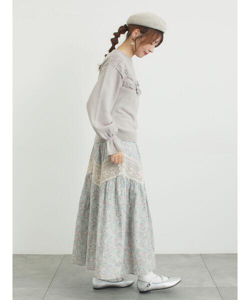 Samansa Mos2（サマンサ モスモス）の「クロスストラップバレエシューズ（ドレスシューズ・レディース・ブラック/シルバー・S/L/XL/M）」の8枚目の写真