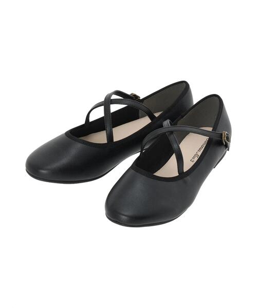 Samansa Mos2（サマンサ モスモス）の「クロスストラップバレエシューズ（ドレスシューズ・レディース・ブラック/シルバー・S/L/XL/M）」の13枚目の写真