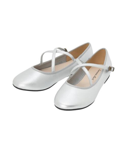 Samansa Mos2（サマンサ モスモス）の「クロスストラップバレエシューズ（ドレスシューズ・レディース・ブラック/シルバー・S/L/XL/M）」の14枚目の写真