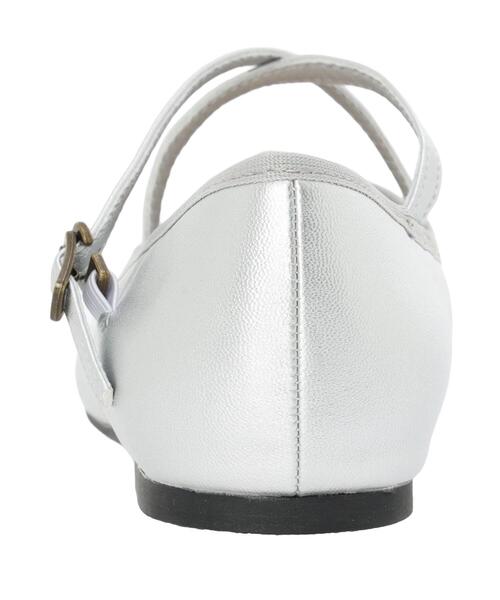 Samansa Mos2（サマンサ モスモス）の「クロスストラップバレエシューズ（ドレスシューズ・レディース・ブラック/シルバー・S/L/XL/M）」の15枚目の写真