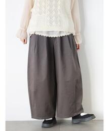 Samansa Mos2 | 【M/Lサイズ】タックワイドパンツ(その他パンツ)