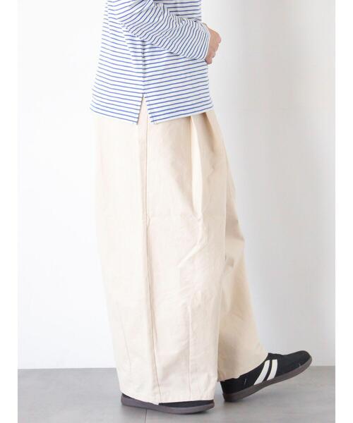 Samansa Mos2（サマンサ モスモス）の「【M/Lサイズ】タックワイドパンツ（その他パンツ・レディース・ベージュ/チャコールグレー/カーキ・L/M）」の10枚目の写真