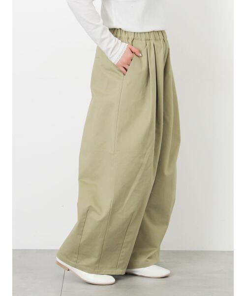 Samansa Mos2（サマンサ モスモス）の「【M/Lサイズ】タックワイドパンツ（その他パンツ・レディース・ベージュ/チャコールグレー/カーキ・L/M）」の21枚目の写真
