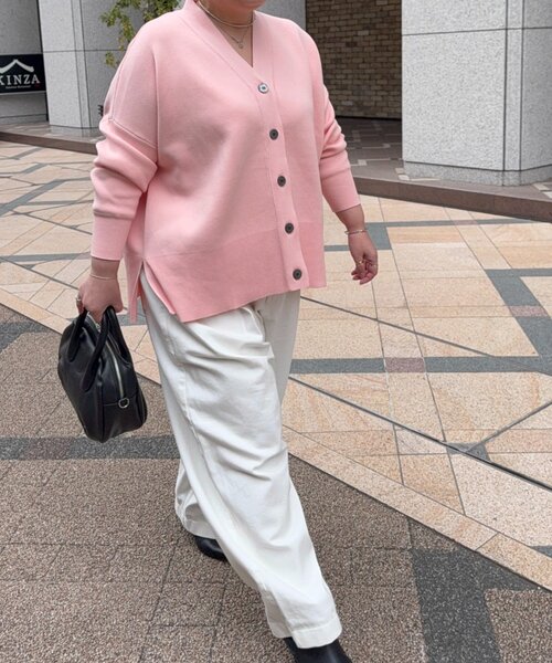 BEARDSLEY（ビアズリー）の「フルカワコラボ ルーズタックデニム（デニムパンツ・レディース・ホワイト/インディゴブルー・1/2）」の3枚目の写真