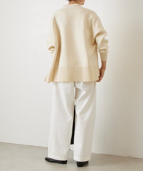 BEARDSLEY（ビアズリー）の「フルカワコラボ ルーズタックデニム（デニムパンツ・レディース・ホワイト/インディゴブルー・1/2）」の17枚目の写真