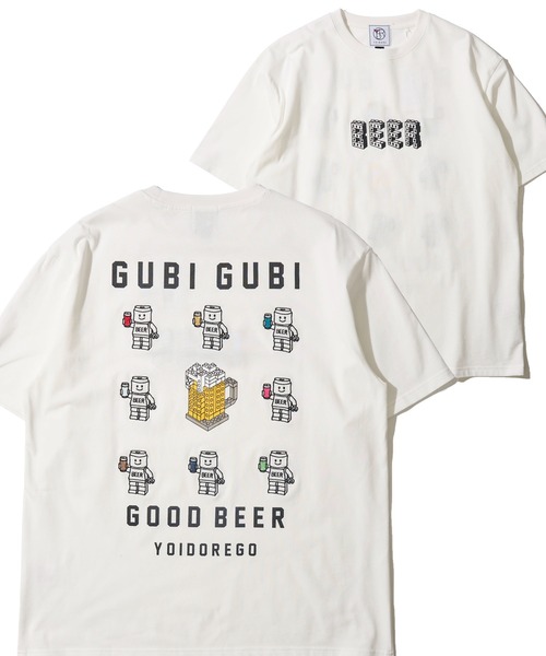 ADPOSION(アドポーション)の「【YOIDORE】グビグビ ブロック クルーネックTシャツ(Tシャツ/カットソー・メンズ・ライトグリーン/ホワイト/ブラック・X-LARGE/LARGE/MEDIUM)」の2枚目の写真