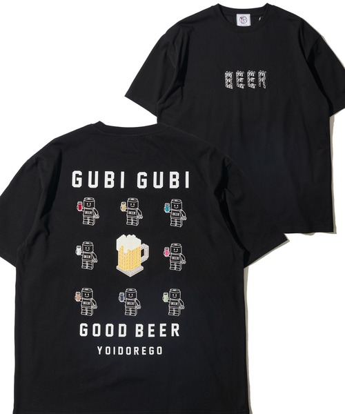 ADPOSION(アドポーション)の「【YOIDORE】グビグビ ブロック クルーネックTシャツ(Tシャツ/カットソー・メンズ・ライトグリーン/ホワイト/ブラック・X-LARGE/LARGE/MEDIUM)」の3枚目の写真