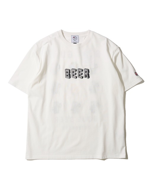 ADPOSION(アドポーション)の「【YOIDORE】グビグビ ブロック クルーネックTシャツ(Tシャツ/カットソー・メンズ・ライトグリーン/ホワイト/ブラック・X-LARGE/LARGE/MEDIUM)」の4枚目の写真