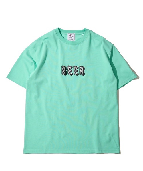 ADPOSION(アドポーション)の「【YOIDORE】グビグビ ブロック クルーネックTシャツ(Tシャツ/カットソー・メンズ・ライトグリーン/ホワイト/ブラック・X-LARGE/LARGE/MEDIUM)」の8枚目の写真