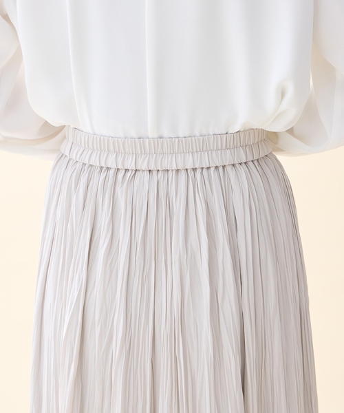 A/C DESIGN BY ALPHA CUBIC(エーシーデザインバイアルファキュービック)の「プリーツスカート【ウエストゴム】(スカート・レディース・ベージュ/ネイビー・M/L)」の13枚目の写真