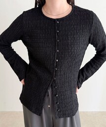 fredy emue | シャーリングカットブラウス(Tシャツ/カットソー)