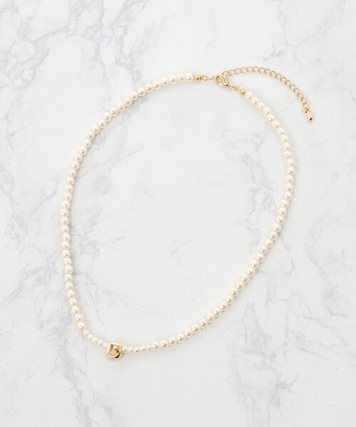 MAJESTIC LEGON（マジェスティックレゴン）の「2連パール×リボンネックレス（ネックレス・レディース・ゴールド・FREE）」の8枚目の写真