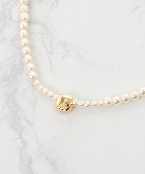 MAJESTIC LEGON（マジェスティックレゴン）の「2連パール×リボンネックレス（ネックレス・レディース・ゴールド・FREE）」の9枚目の写真