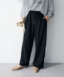 楽ちんリップルワイドパンツ