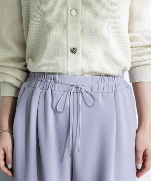 Green　Parks（グリーンパークス）の「楽ちんリップルワイドパンツ（その他パンツ・レディース・パープル/ブラック/ライトベージュ・FREE）」の13枚目の写真