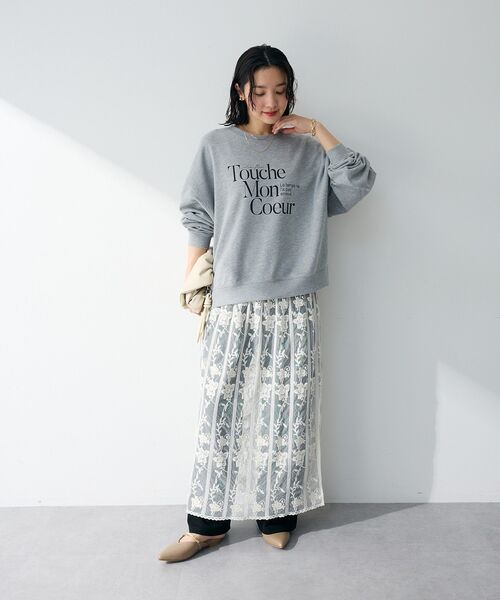 Green　Parks（グリーンパークス）の「楽ちんリップルワイドパンツ（その他パンツ・レディース・パープル/ブラック/ライトベージュ・FREE）」の10枚目の写真