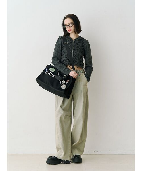 jouetie（ジュエティ）の「ギャザージップフーディ/パーカー【セットアップ対応】（パーカー・レディース・オフホワイト/ネイビー/ブラック・MEDIUM）」の19枚目の写真