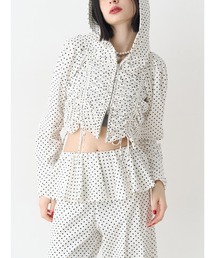 jouetie | ギャザージップフーディ/パーカー【セットアップ対応】(パーカー)