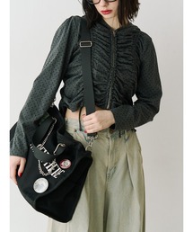 jouetie | ギャザージップフーディ/パーカー【セットアップ対応】(パーカー)