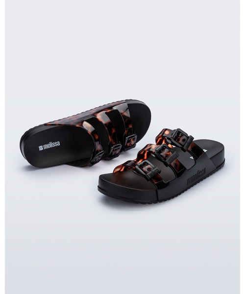 melissa(メリッサ)の「MELISSA COZY STRIPES AD(サンダル・レディース・クリアブラック・35-36/39/38/37)」の4枚目の写真