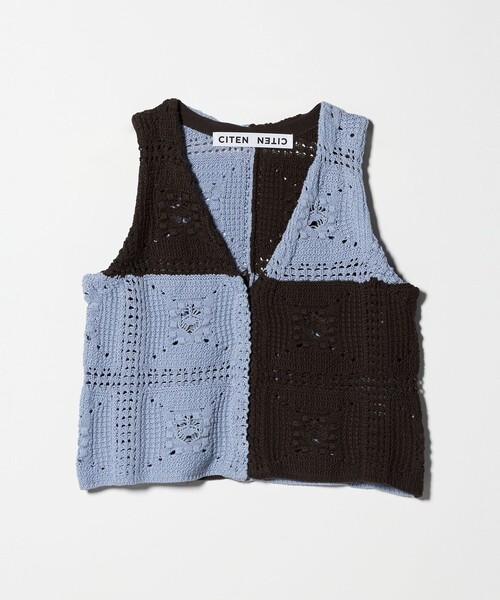 CITEN(シテン)の「<CITEN>レースアミニットベスト(ベスト・レディース・イエロー/ライトブルー・FREE)」の10枚目の写真