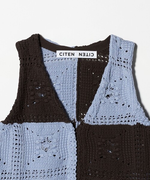 CITEN(シテン)の「<CITEN>レースアミニットベスト(ベスト・レディース・イエロー/ライトブルー・FREE)」の12枚目の写真