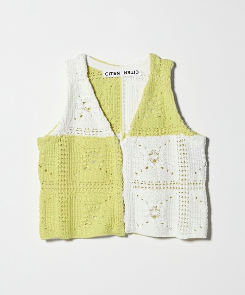 CITEN(シテン)の「<CITEN>レースアミニットベスト(ベスト・レディース・イエロー/ライトブルー・FREE)」の17枚目の写真