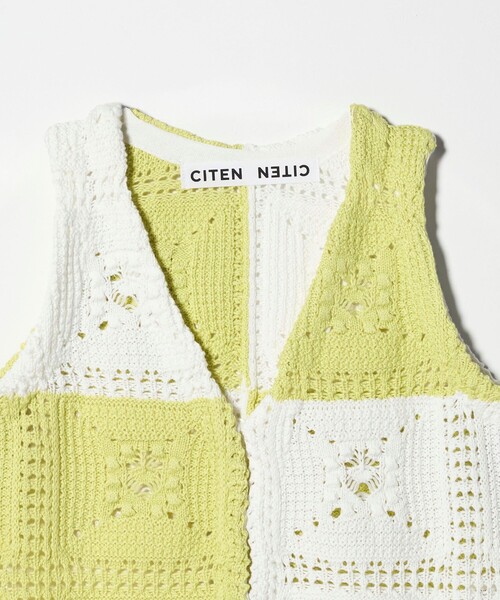 CITEN(シテン)の「<CITEN>レースアミニットベスト(ベスト・レディース・イエロー/ライトブルー・FREE)」の19枚目の写真