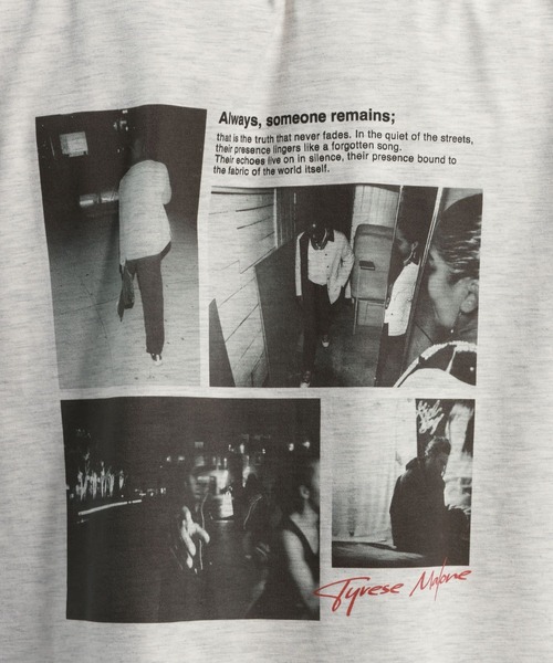 BAYFLOW（ベイフロー）の「[吸水速乾]フォトTシャツ（Tシャツ/カットソー・メンズ・グレー/ブラック/ホワイト・LARGE/MEDIUM）」の18枚目の写真