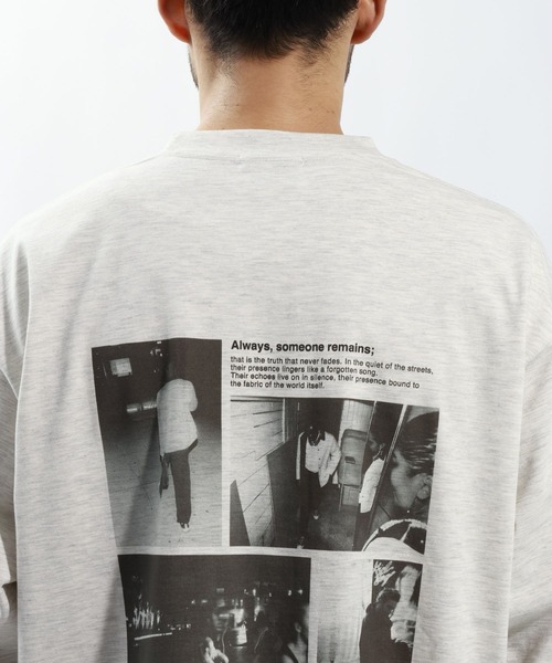 BAYFLOW（ベイフロー）の「[吸水速乾]フォトTシャツ（Tシャツ/カットソー・メンズ・グレー/ブラック/ホワイト・LARGE/MEDIUM）」の8枚目の写真