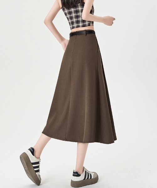 ReRe(リリ)の「プリーツ×ミディ丈スカート(スカート・レディース・ブラウン/グレー/ブラック・SMALL/MEDIUM/LARGE/X-LARGE)」の8枚目の写真