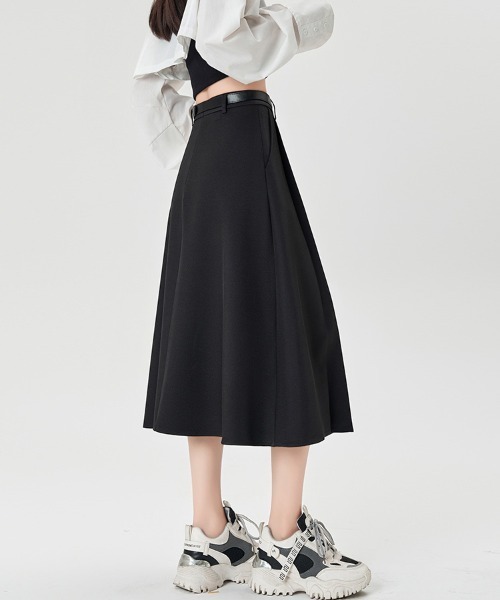 ReRe(リリ)の「プリーツ×ミディ丈スカート(スカート・レディース・ブラウン/グレー/ブラック・SMALL/MEDIUM/LARGE/X-LARGE)」の14枚目の写真