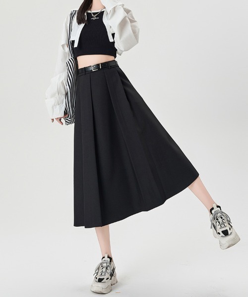 ReRe(リリ)の「プリーツ×ミディ丈スカート(スカート・レディース・ブラウン/グレー/ブラック・SMALL/MEDIUM/LARGE/X-LARGE)」の15枚目の写真