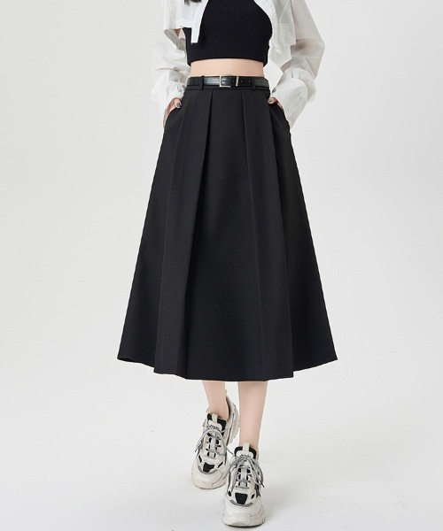ReRe(リリ)の「プリーツ×ミディ丈スカート(スカート・レディース・ブラウン/グレー/ブラック・SMALL/MEDIUM/LARGE/X-LARGE)」の16枚目の写真