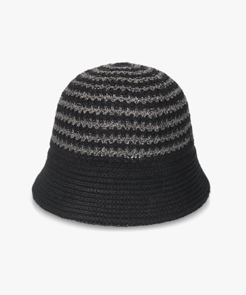 arth（アース）の「arth  Linen Stripes Gob Hat / アース（ハット・メンズ・ブラウン/ベージュ/ブラック・58cm）」の5枚目の写真