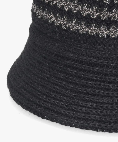 arth（アース）の「arth  Linen Stripes Gob Hat / アース（ハット・メンズ・ブラウン/ベージュ/ブラック・58cm）」の9枚目の写真