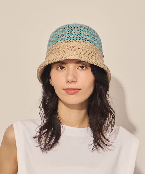 arth（アース）の「arth  Linen Stripes Gob Hat / アース（ハット・メンズ・ブラウン/ベージュ/ブラック・58cm）」の17枚目の写真
