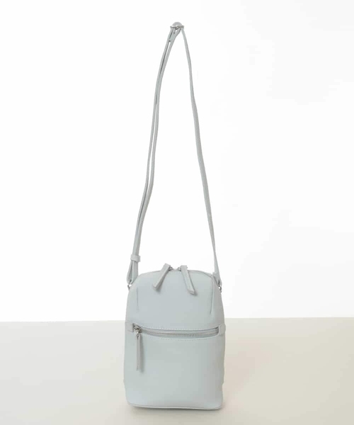 MK MICHEL KLEIN（エムケーミッシェルクラン）の「[300g以下の軽量]牛革ラウンドジップショルダーバッグ（ショルダーバッグ・レディース・ライトブルー/ブラック/アイボリー/ベージュ・00）」の22枚目の写真