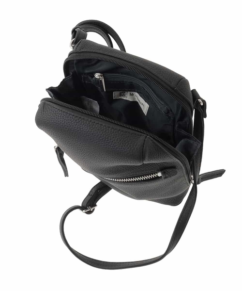 MK MICHEL KLEIN（エムケーミッシェルクラン）の「[300g以下の軽量]牛革ラウンドジップショルダーバッグ（ショルダーバッグ・レディース・ライトブルー/ブラック/アイボリー/ベージュ・00）」の17枚目の写真