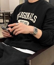 NOWLE | 【NOWLE】EST.2016 ニュースタンダード アーチロゴ ルーズ スウェット(スウェット)