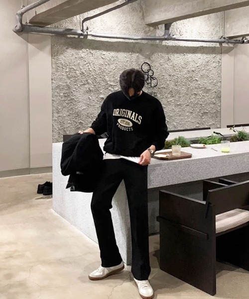 NOWLE（ノウル）の「【NOWLE】EST.2016 ニュースタンダード アーチロゴ ルーズ スウェット（スウェット・メンズ・ブラック・SMALL/MEDIUM/LARGE/X-LARGE）」の19枚目の写真