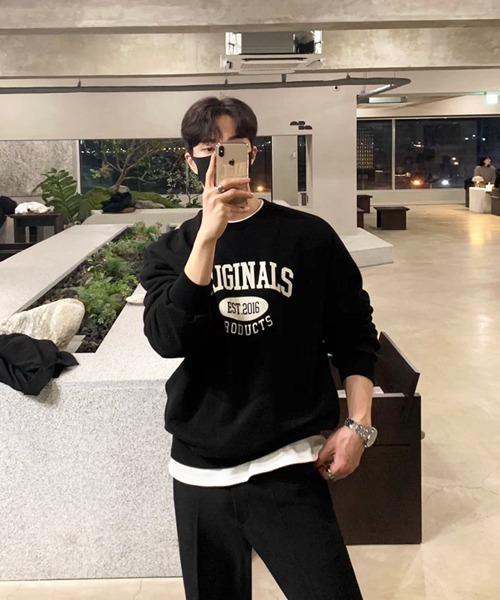 NOWLE（ノウル）の「【NOWLE】EST.2016 ニュースタンダード アーチロゴ ルーズ スウェット（スウェット・メンズ・ブラック・SMALL/MEDIUM/LARGE/X-LARGE）」の11枚目の写真