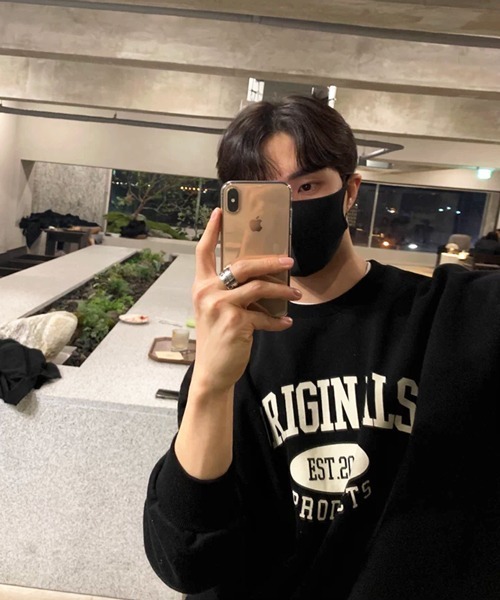 NOWLE（ノウル）の「【NOWLE】EST.2016 ニュースタンダード アーチロゴ ルーズ スウェット（スウェット・メンズ・ブラック・SMALL/MEDIUM/LARGE/X-LARGE）」の16枚目の写真