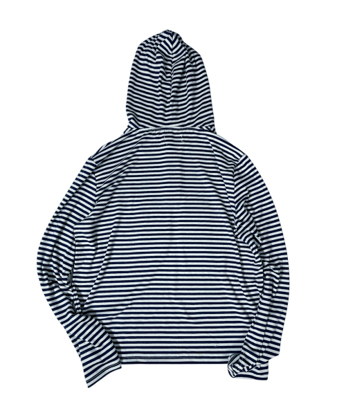 SK8ER ROCK(スケーターロック)の「88 Stripe Henley Neck Hoodie ((white*navy))(パーカー・レディース・その他・FREE)」の2枚目の写真