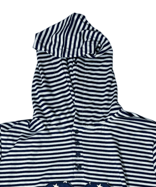 SK8ER ROCK(スケーターロック)の「88 Stripe Henley Neck Hoodie ((white*navy))(パーカー・レディース・その他・FREE)」の3枚目の写真