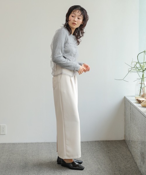 Bab(バブ)の「【ドット/小花柄】チュールレイヤードトップス(Tシャツ/カットソー・レディース・B/D/C/A・M)」の21枚目の写真