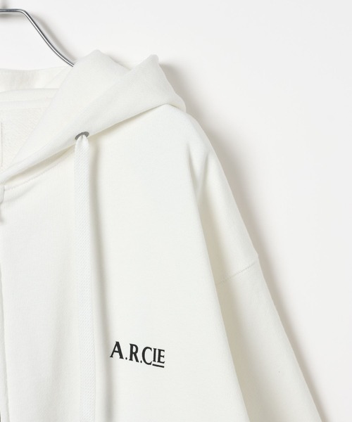 AMERICAN RAG CIE（アメリカンラグシー）の「【AMERICAN RAG CIE】 ロゴダブルジップパーカー（ユニセックス）（パーカー・レディース・ブラック/ホワイト/ライトグレー・LARGE/MEDIUM）」の8枚目の写真